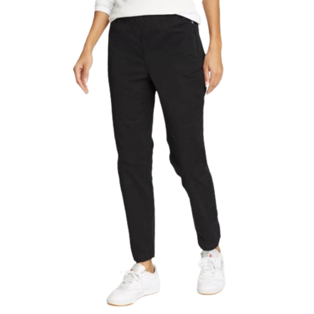 Eddie Bauer Voyager Black Chino Pant Size 10 Active Outdoors Athleisure NEW NWT